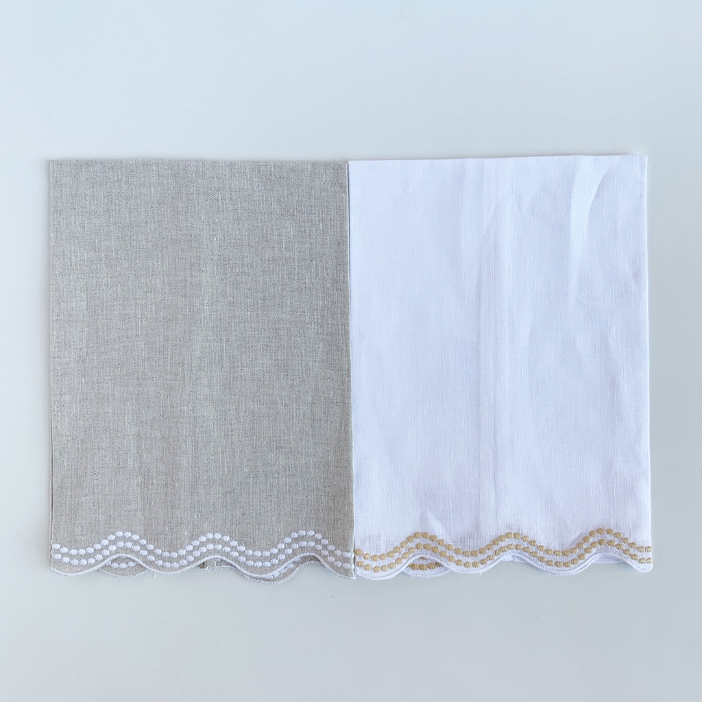 Whipstitch Guest Towel - Jabbour Linens