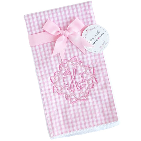 Seersucker Check Burp Cloths, by 3Marthas (Two colors)