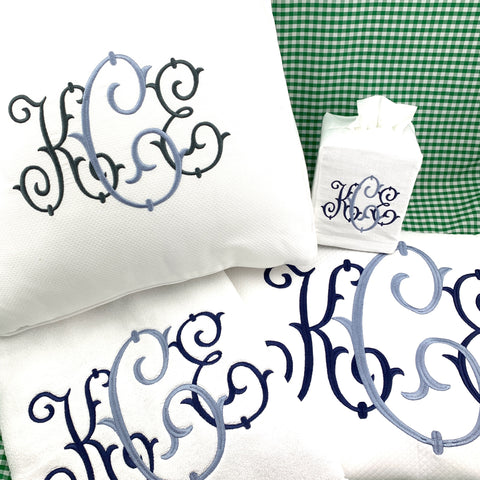 White Linen/Cotton Tissue Box Cover
