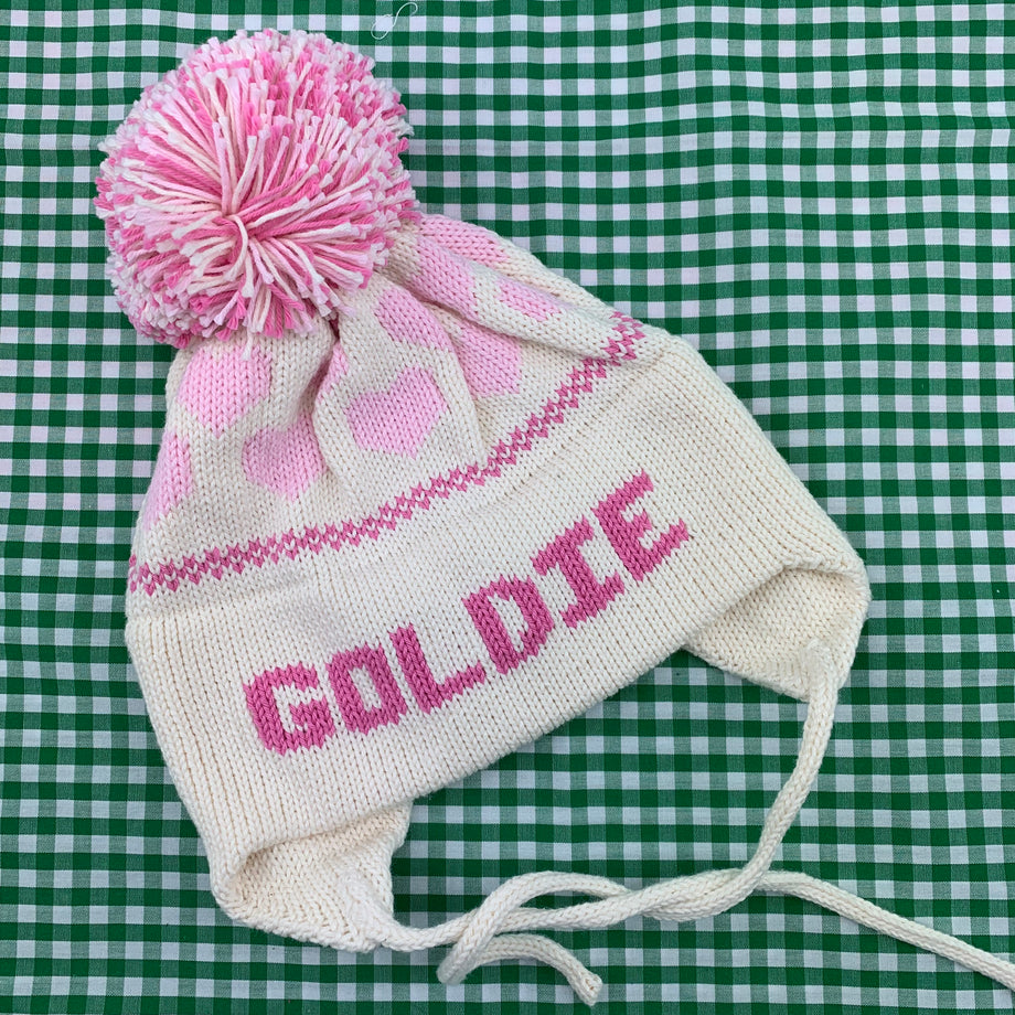 帽子 aclent Ear flap knit cap aclent Ear flap knit cap