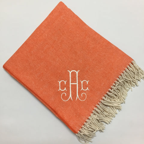 Italian Herringbone Throw (50+ colors)