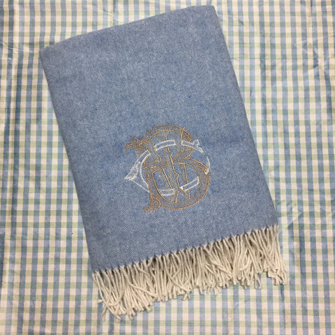 Italian Herringbone Throw (50+ colors)