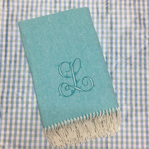 Italian Herringbone Throw (50+ colors)