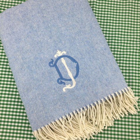 Italian Herringbone Throw (50+ colors)