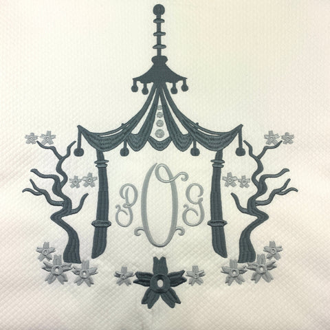Dakota Diamond Matelass̩é Shower Curtain