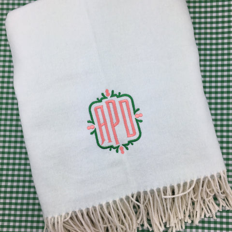 Italian Herringbone Throw (50+ colors)