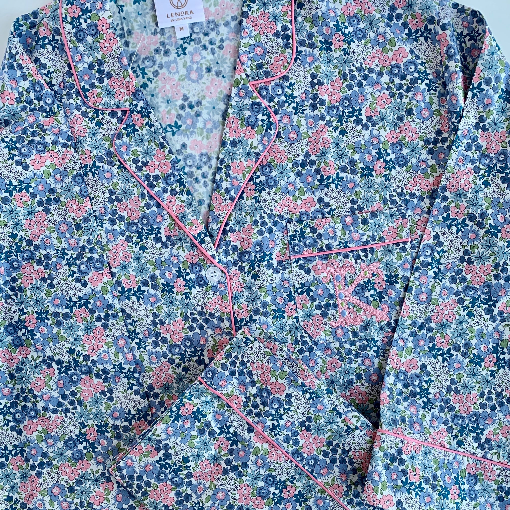 Blueberry Floral Classic Pajama Set