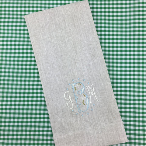 Crown Linen Designs European Linen Towel (Two colors)