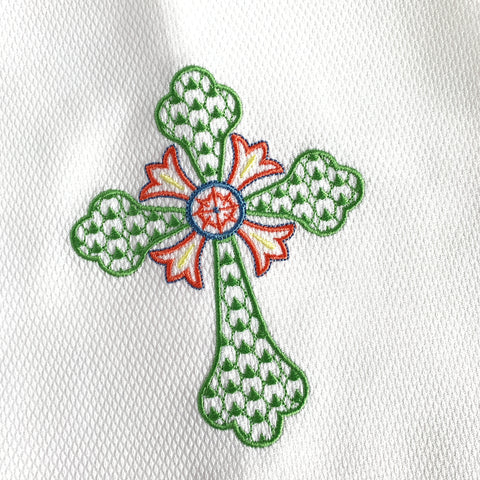 Chic Cross Huck Hemstitched Guest Towel