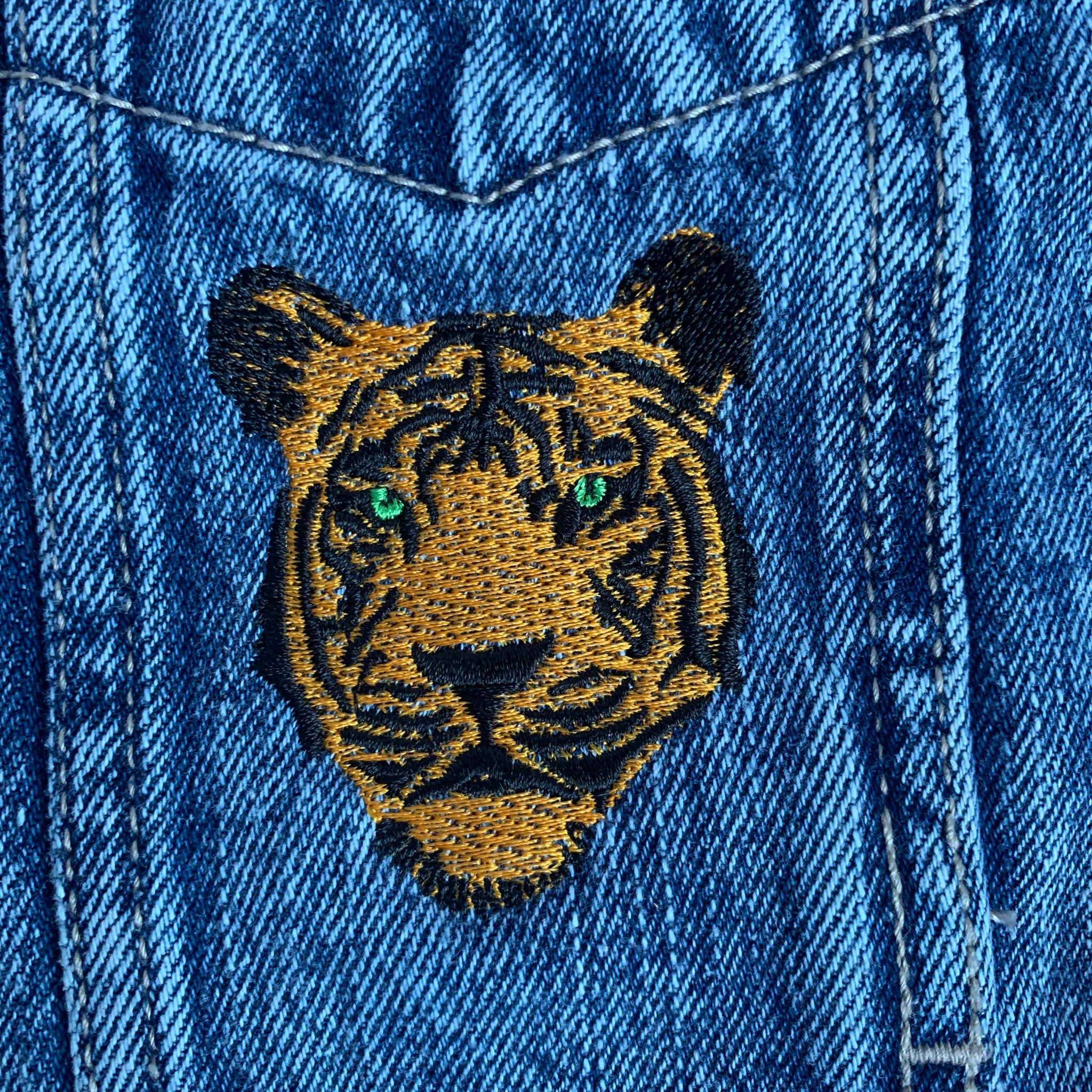 Tiger Face Embroidery Design