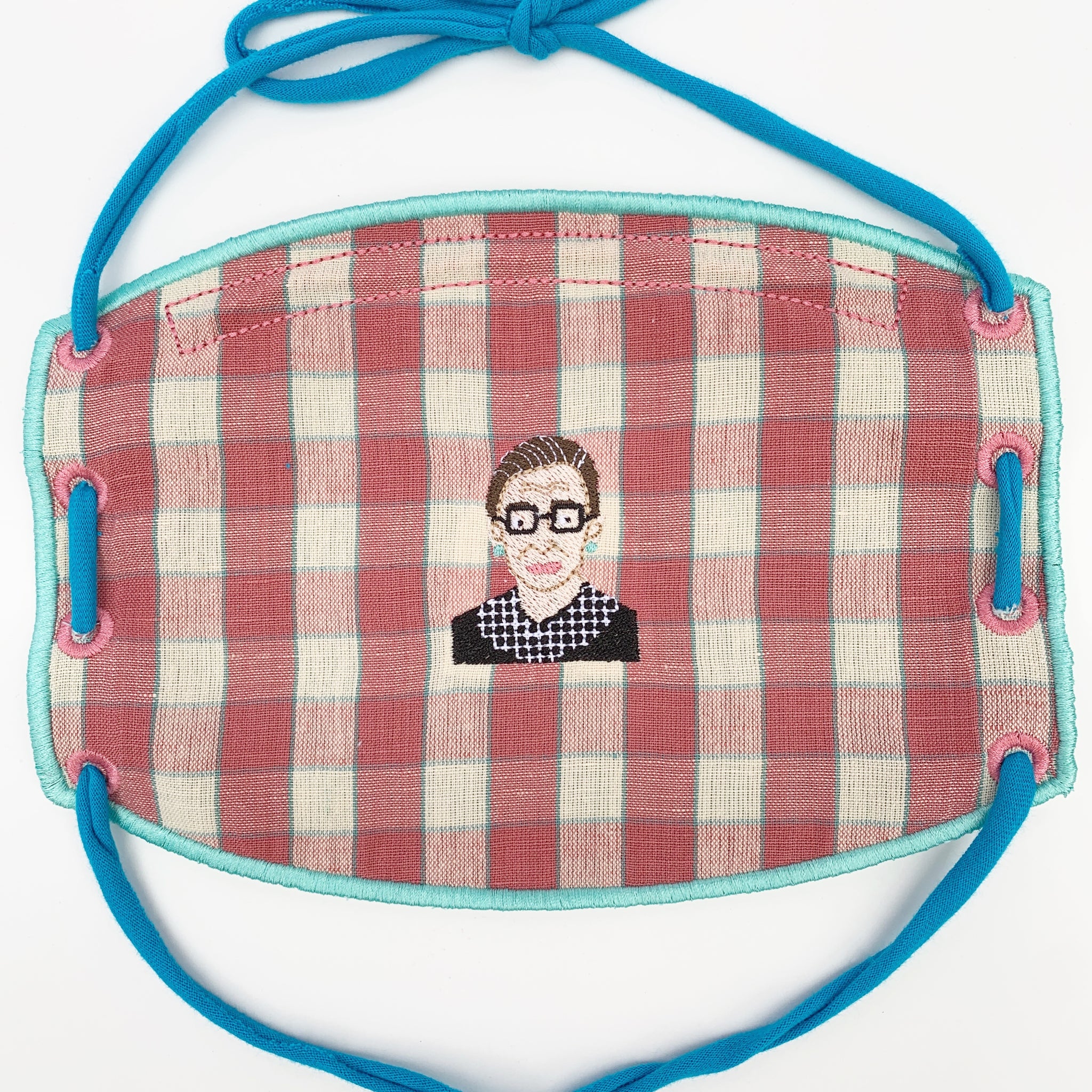 Ruth Bader Ginsburg Embroidery Design (RBG), 2 & 3 inches tall