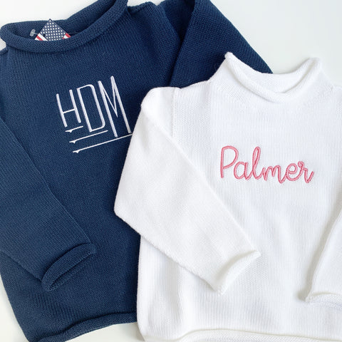 Cotton Roll Neck Sweater