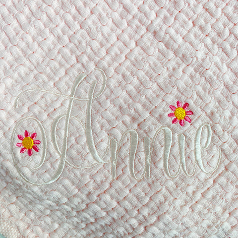 Basketweave Cotton Baby Blanket