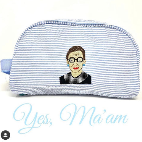 Ruth Bader Ginsburg Embroidery Design (RBG), 2 & 3 inches tall