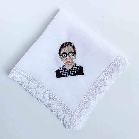 Nosegay Lace & Linen Handkerchief