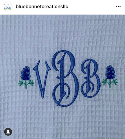 Mini Bluebonnet Embroidery Design