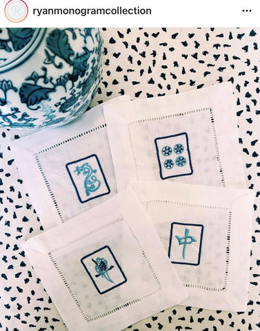 Mahjong Tiles EMBROIDERY Designs
