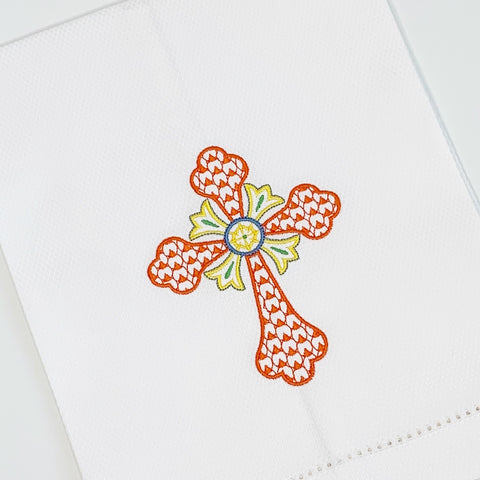 Chic Cross Huck Hemstitched Guest Towel