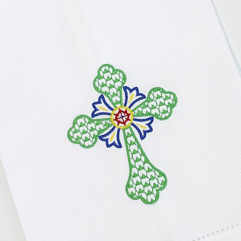 Chic Cross Huck Hemstitched Guest Towel