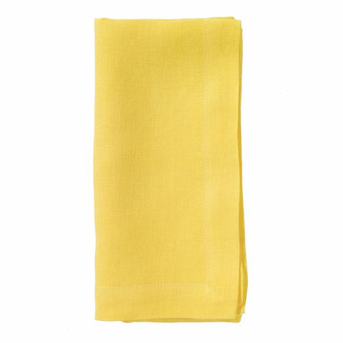 Stonewashed Linen Dinner Napkins, Set of Four. (38 colors)