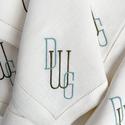 Sferra Festival Linen Dinner Napkins, Set of Four.