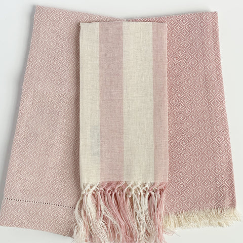 Pienza Short Fringe Guest Towel (Various Colors)
