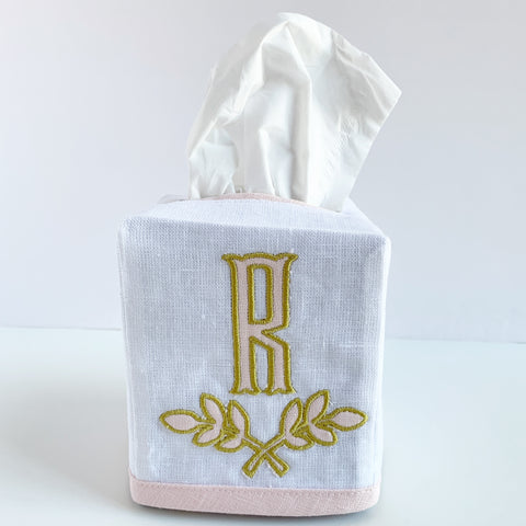 Custom Linen Tissue Box Cover - Made to Order