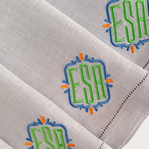 Sferra Festival Linen Dinner Napkins, Set of Four.