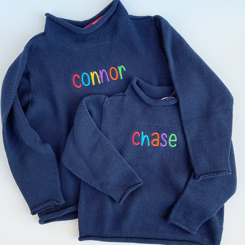 Cotton Roll Neck Sweater