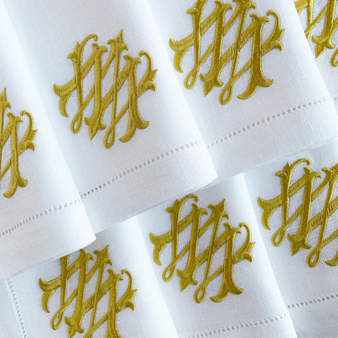 Sferra Festival Linen Dinner Napkins, Set of Four.