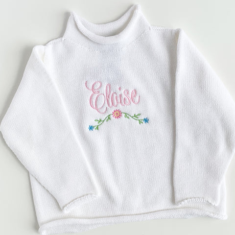 Cotton Roll Neck Sweater