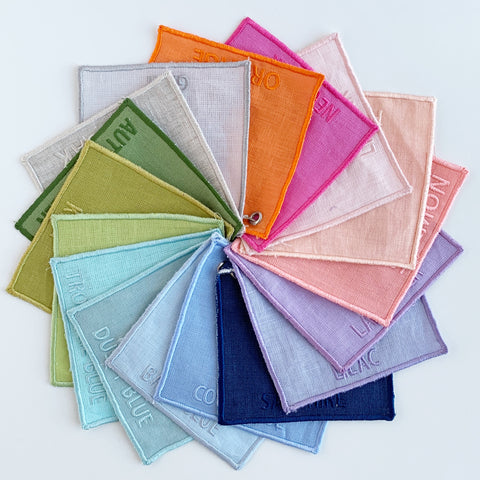 Custom Linen Rectangle Pouches - Made to Order