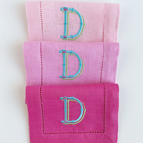 Sferra Festival Linen Oblong Cocktail Napkins, Set of Four.