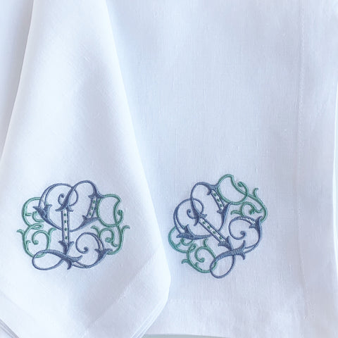 Stonewashed Linen Dinner Napkins, Set of Four. (38 colors)