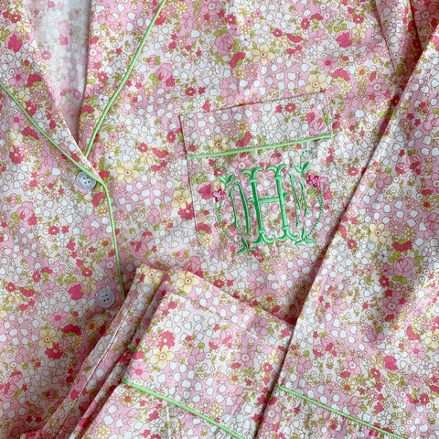 Pink Liberty Floral Classic Pajama Set
