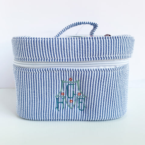 Seersucker Train Case (Various colors)