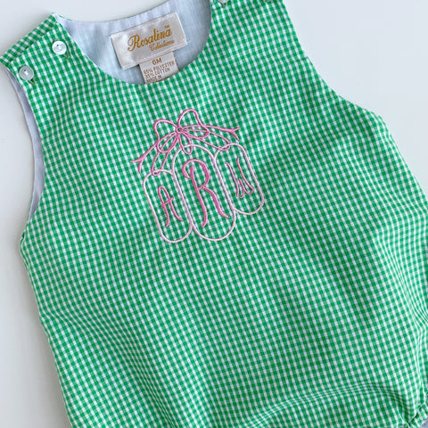 Rosalina Green Gingham Bubble.