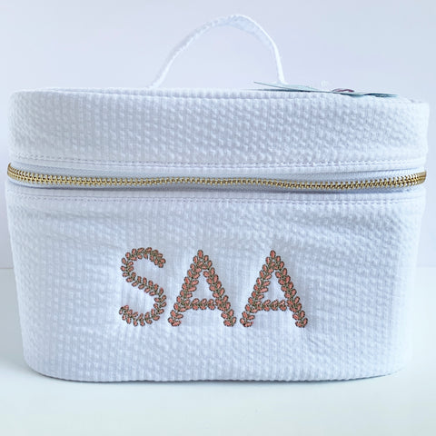 Seersucker Train Case (Various colors)
