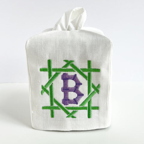Double Layer Linen Tissue Box Cover (Three colors)