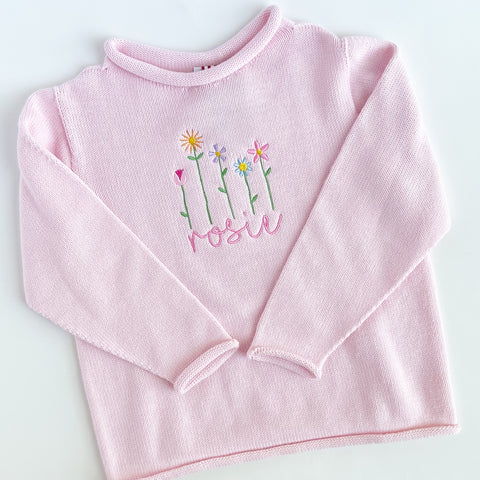 Cotton Roll Neck Sweater