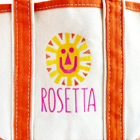 Happy Sun Embroidery Design