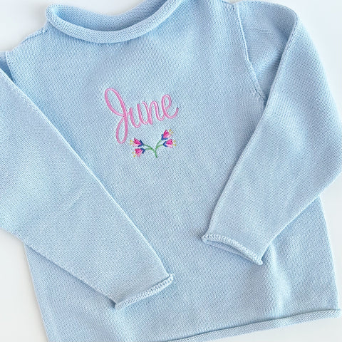 Cotton Roll Neck Sweater