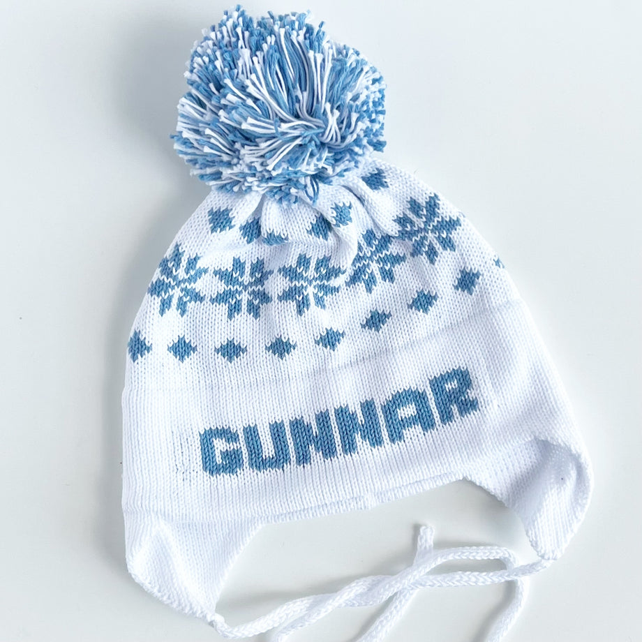 Pom Pom Earflap Hat – Sew Sew Swell