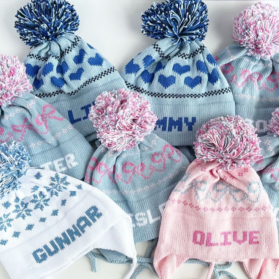 Pom Pom Earflap Hat – Sew Sew Swell