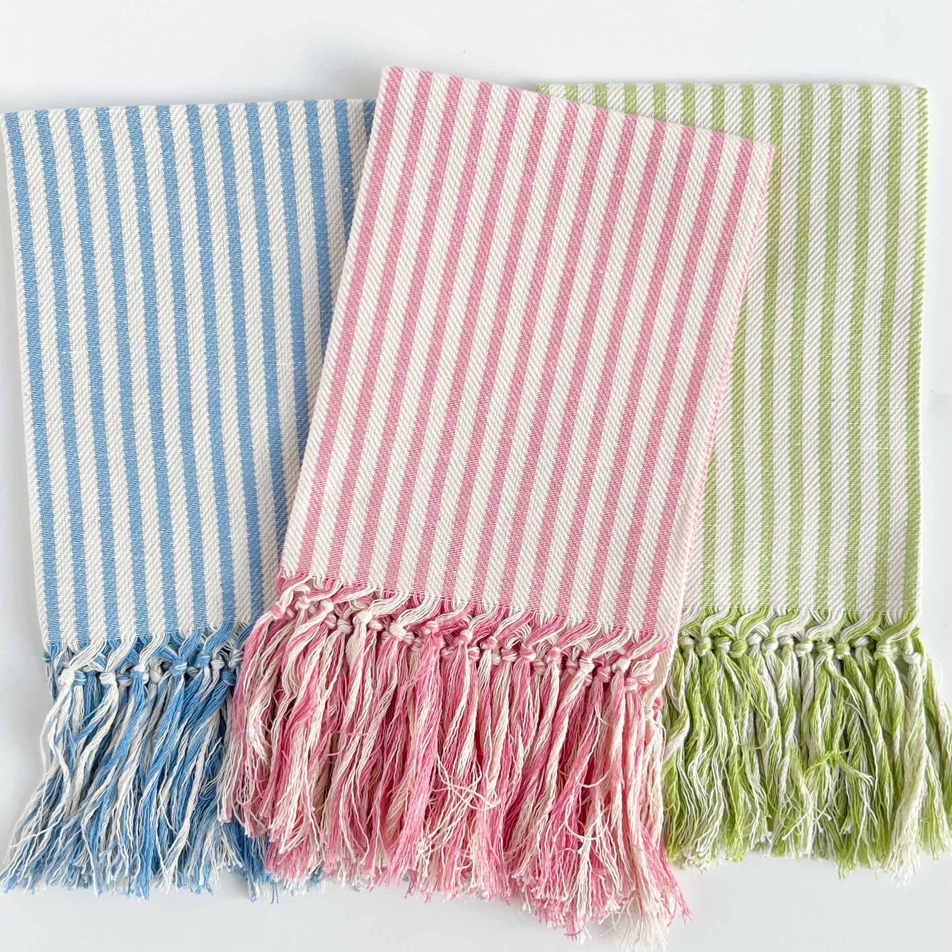 Melograno Striped Long Fringe Guest Towel (Two colors) – Sew Sew Swell