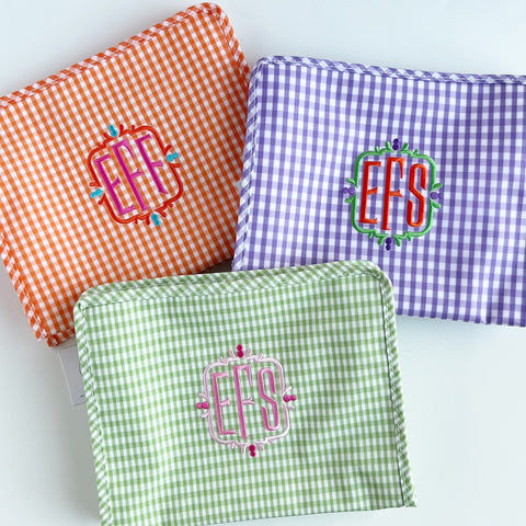 Large Gingham Roadie (Various colors)