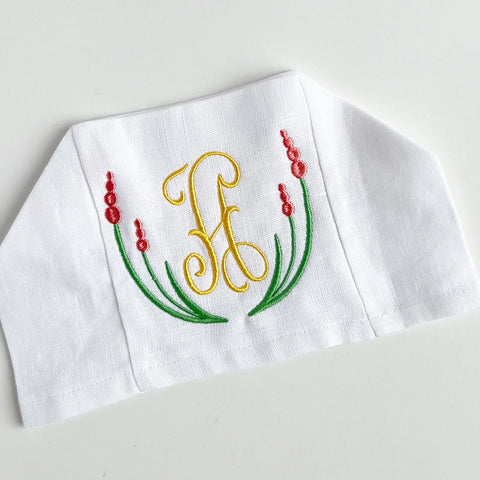 White Linen/Cotton Tissue Box Cover