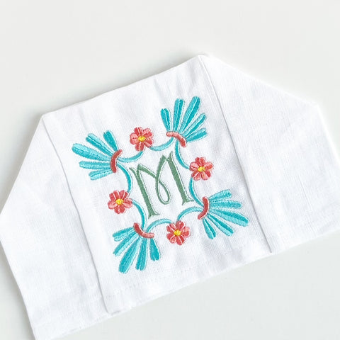 White Linen/Cotton Tissue Box Cover