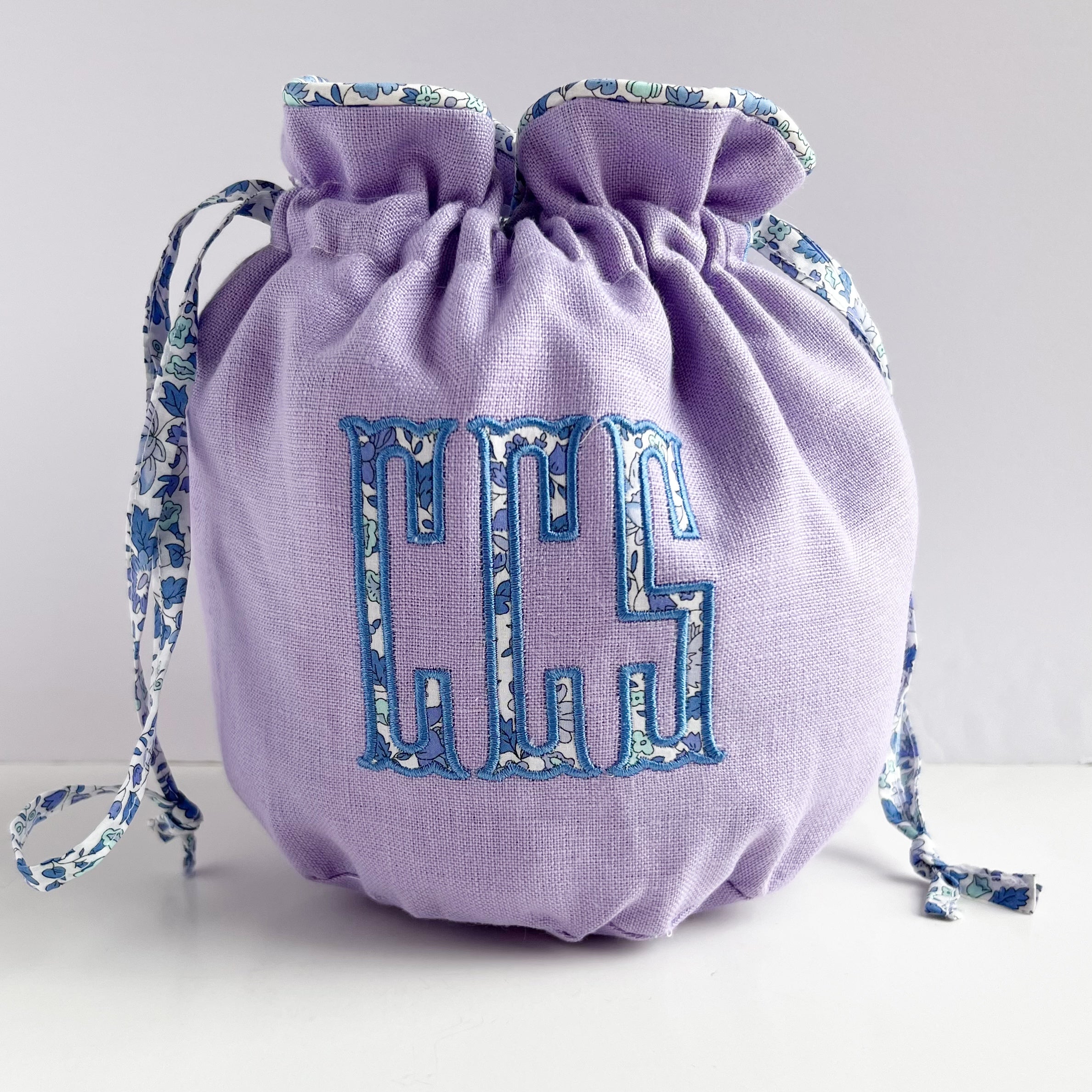 Drawstring Pounch Custom Linen Small Drawstring Pouch - Made to Order – Sew Sew Swell