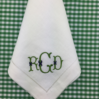 White Hemstitch Dinner Napkins